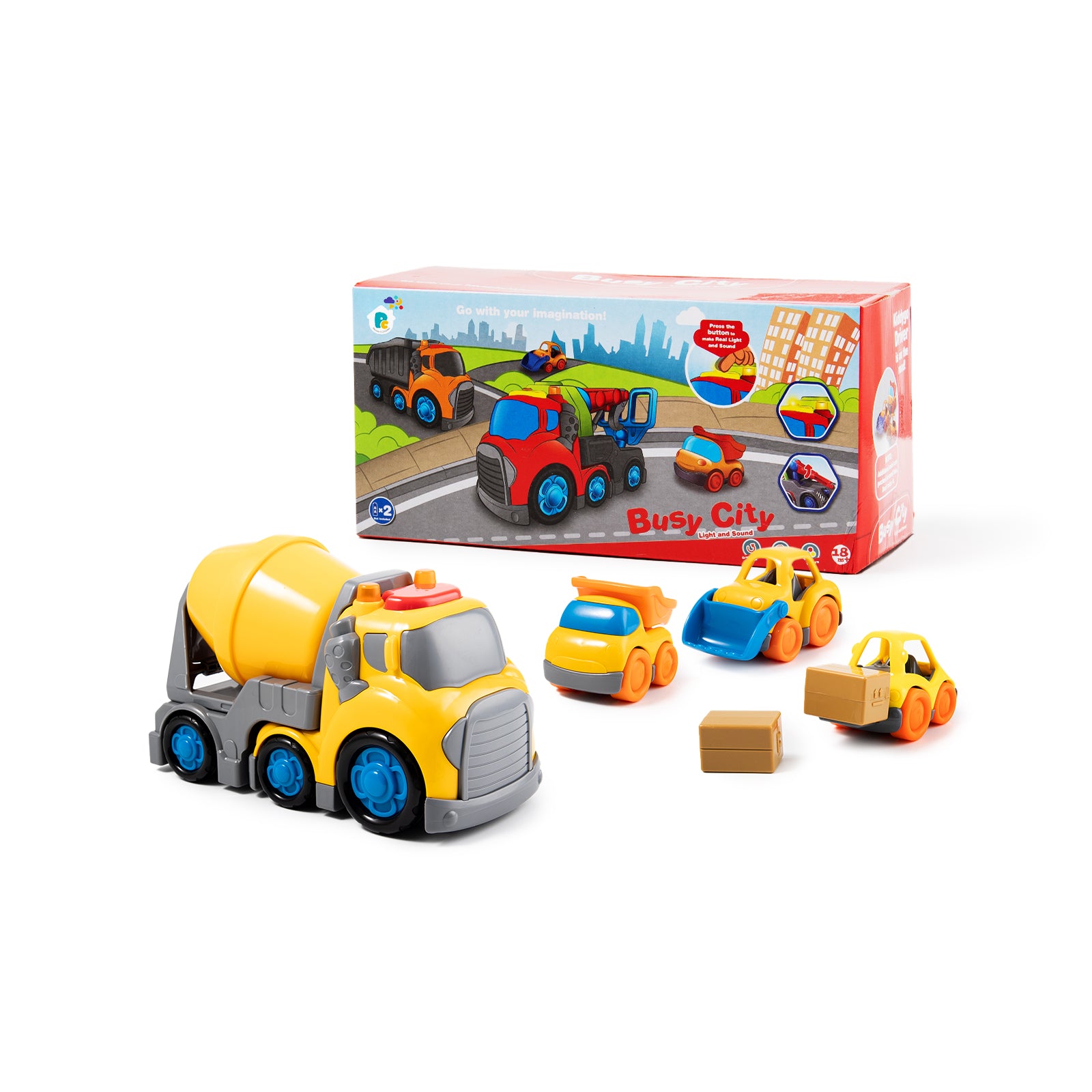 P&C Toys 7.7" Concrete Mixer Truck Set