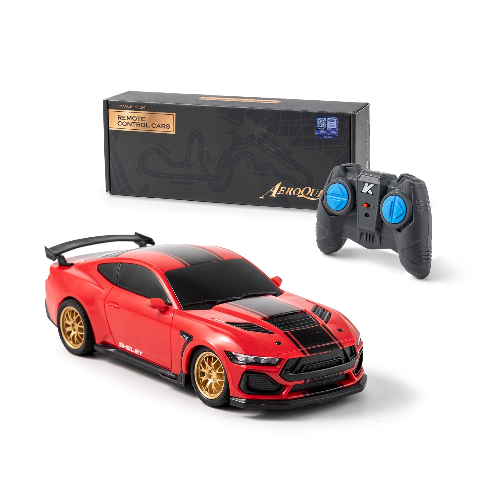 P&C TOYS 1:24 2.4GHz R/C Officially Licensed Ford Shelby Super Snake