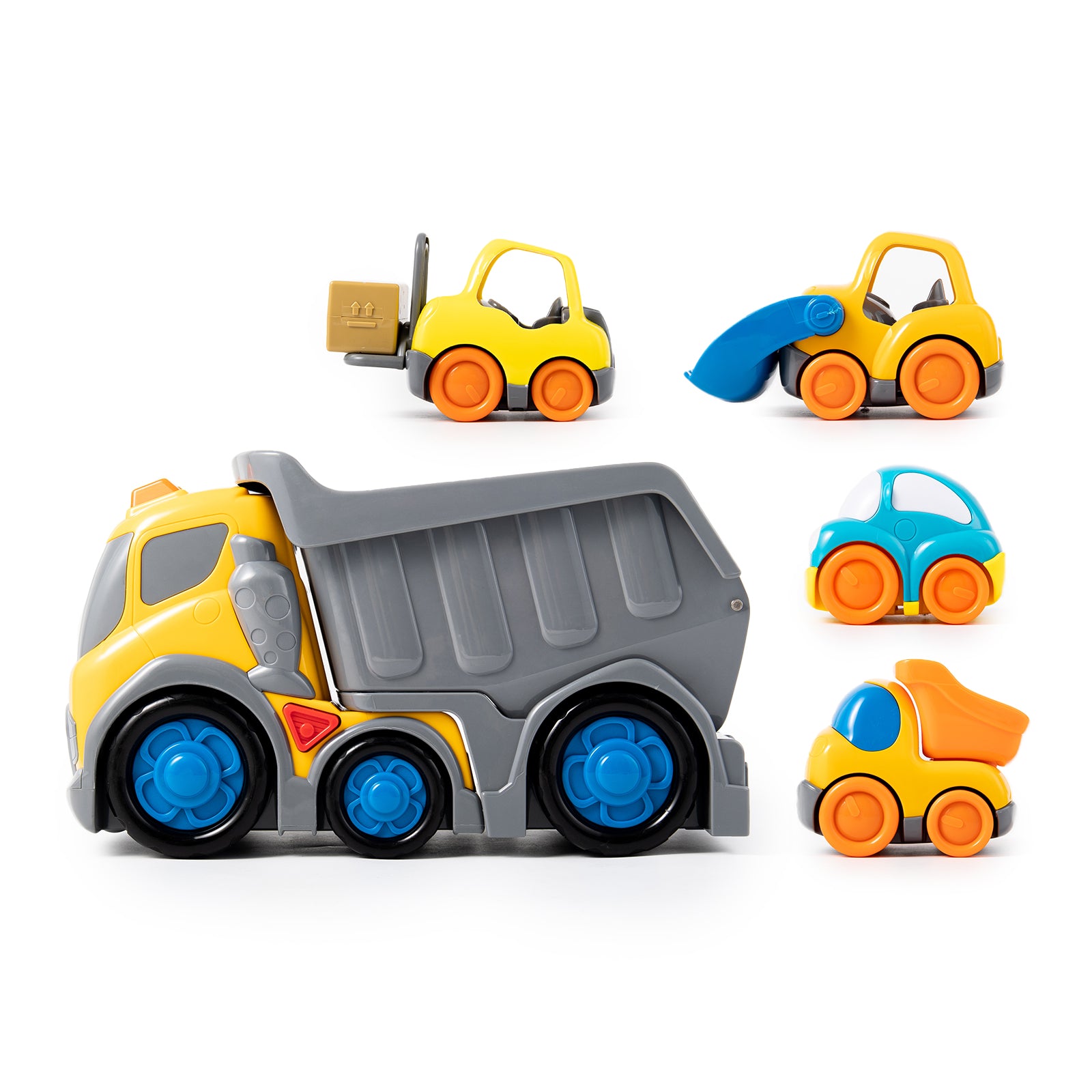 P&C Toys 12.2" Freewheel Dump Truck Set