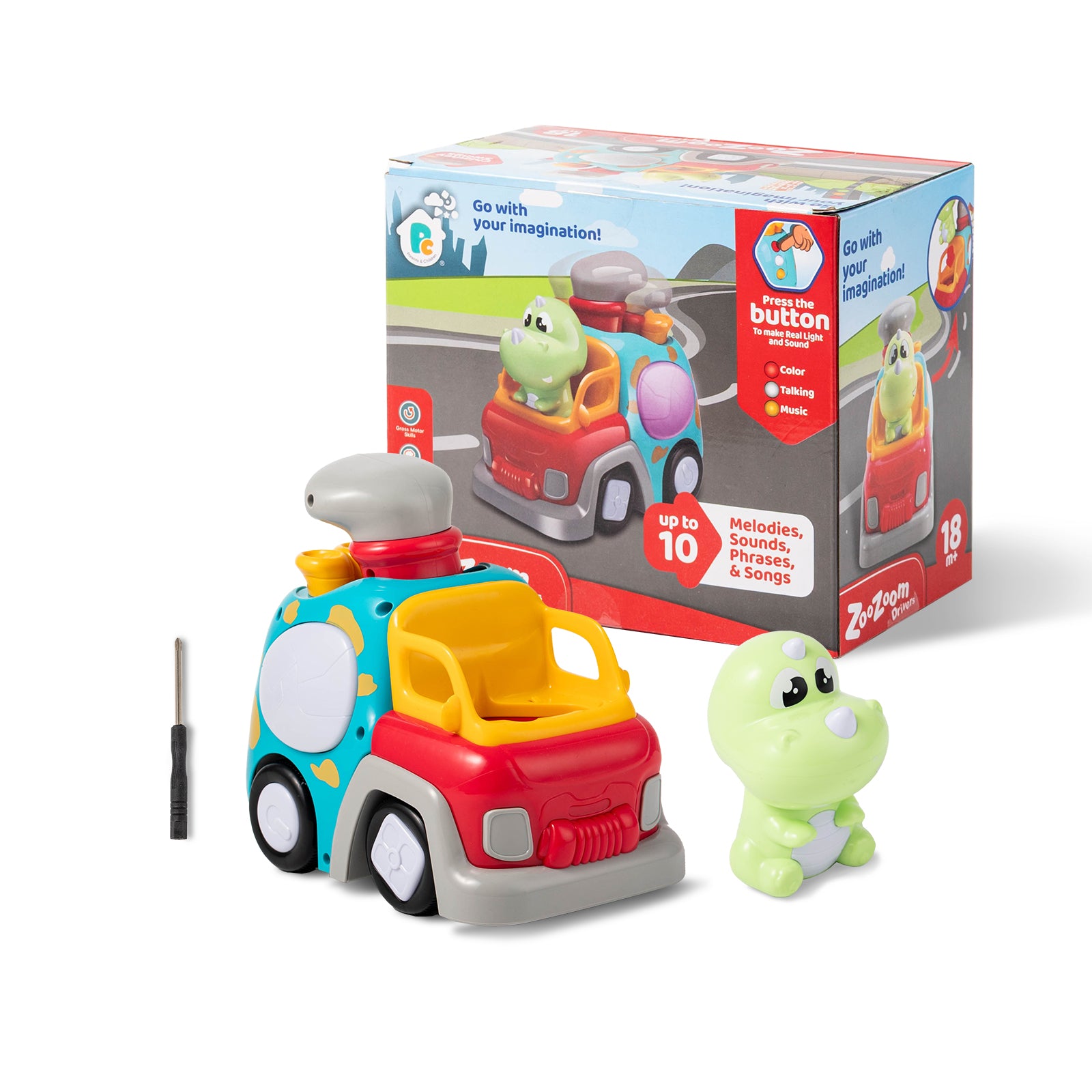 Dinosaur cartoon truck