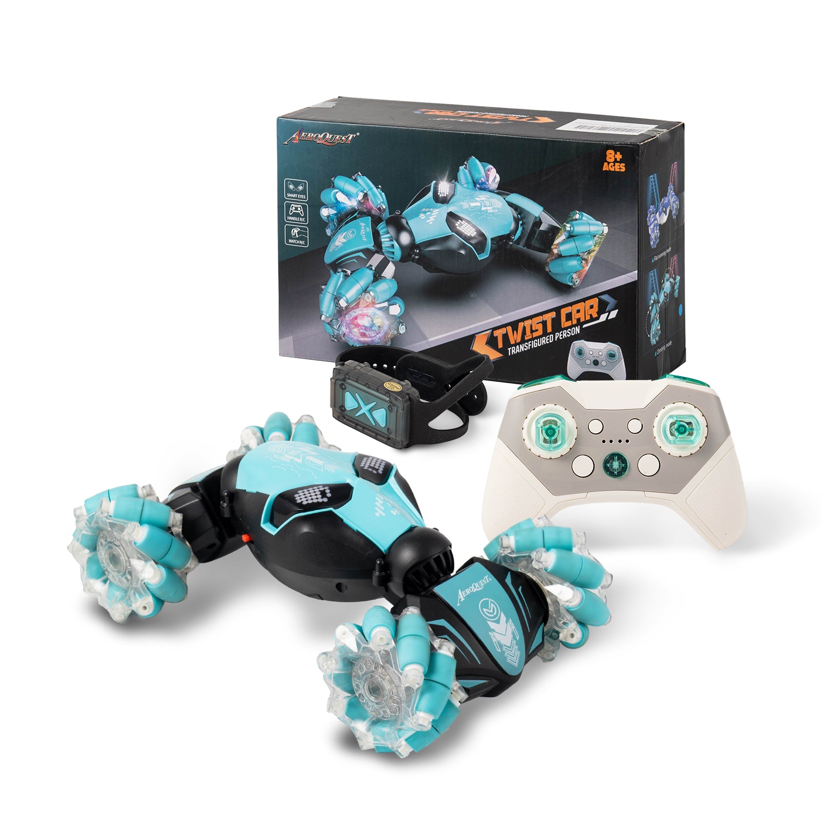 AEROQUEST 2.4GHz 4WD Gesture Sensing RC Stunt Car