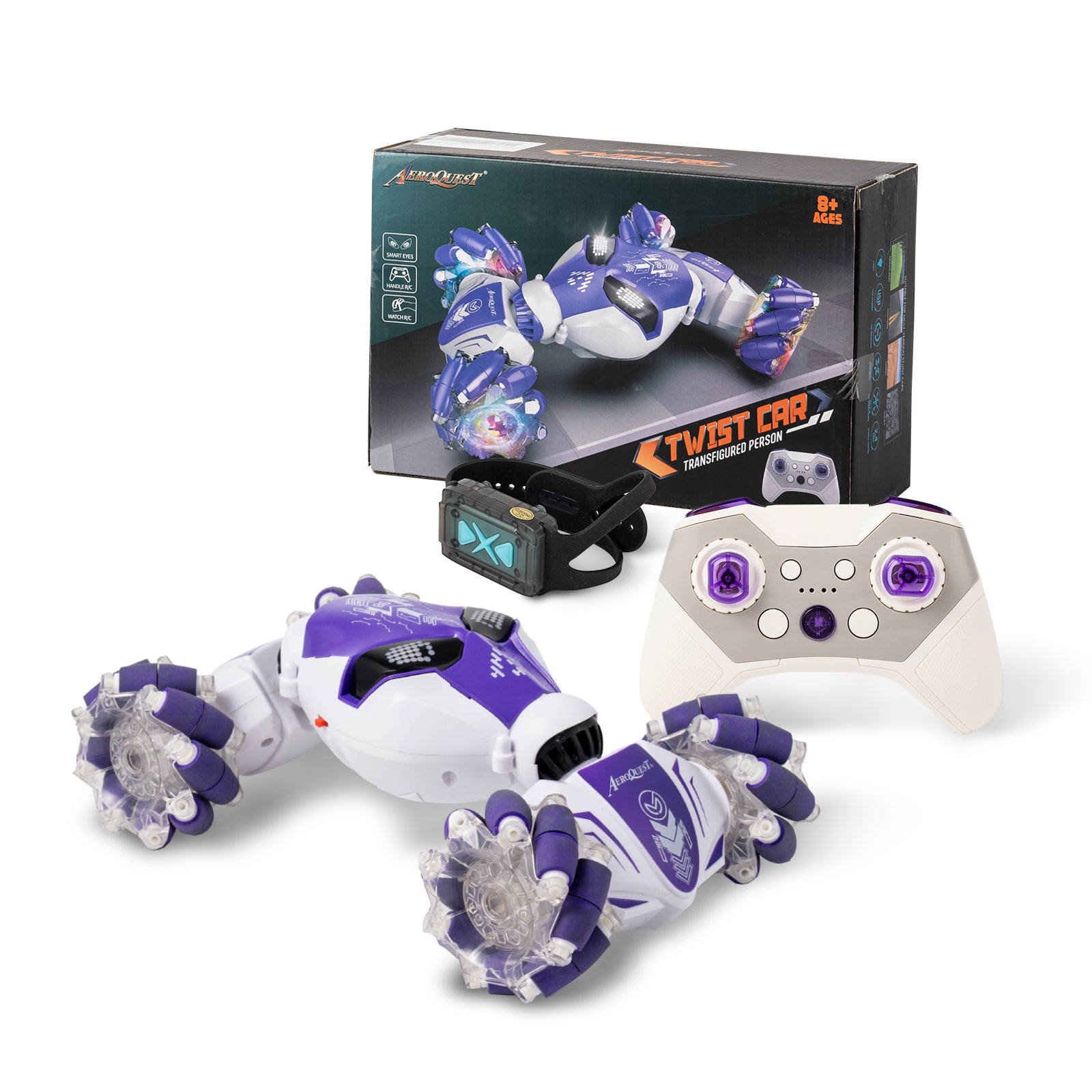 AEROQUEST 2.4GHz 4WD Gesture Sensing RC Stunt Car