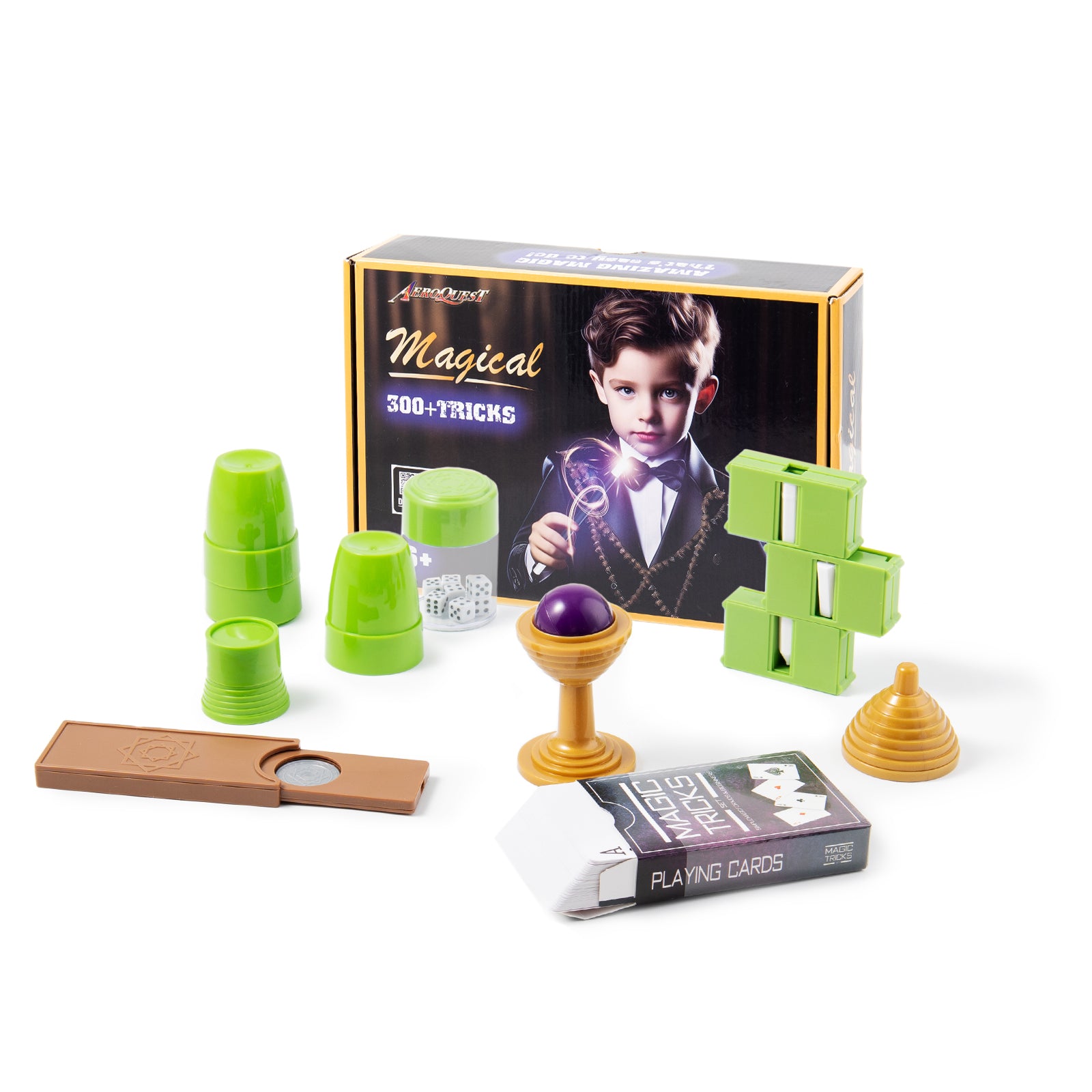 AEROQUEST Magic Kit - 300+ Magic Tricks