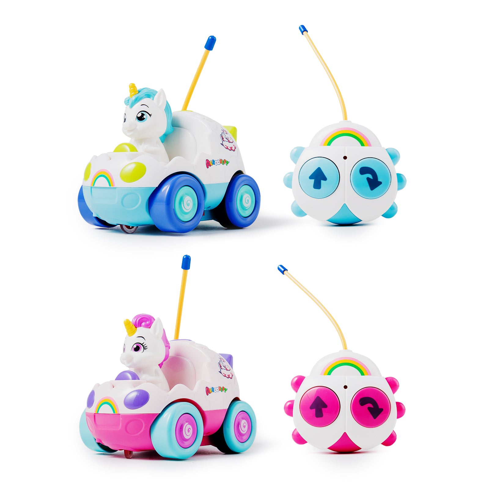 AEROQUEST 2 Pack Unicorn RC Cars
