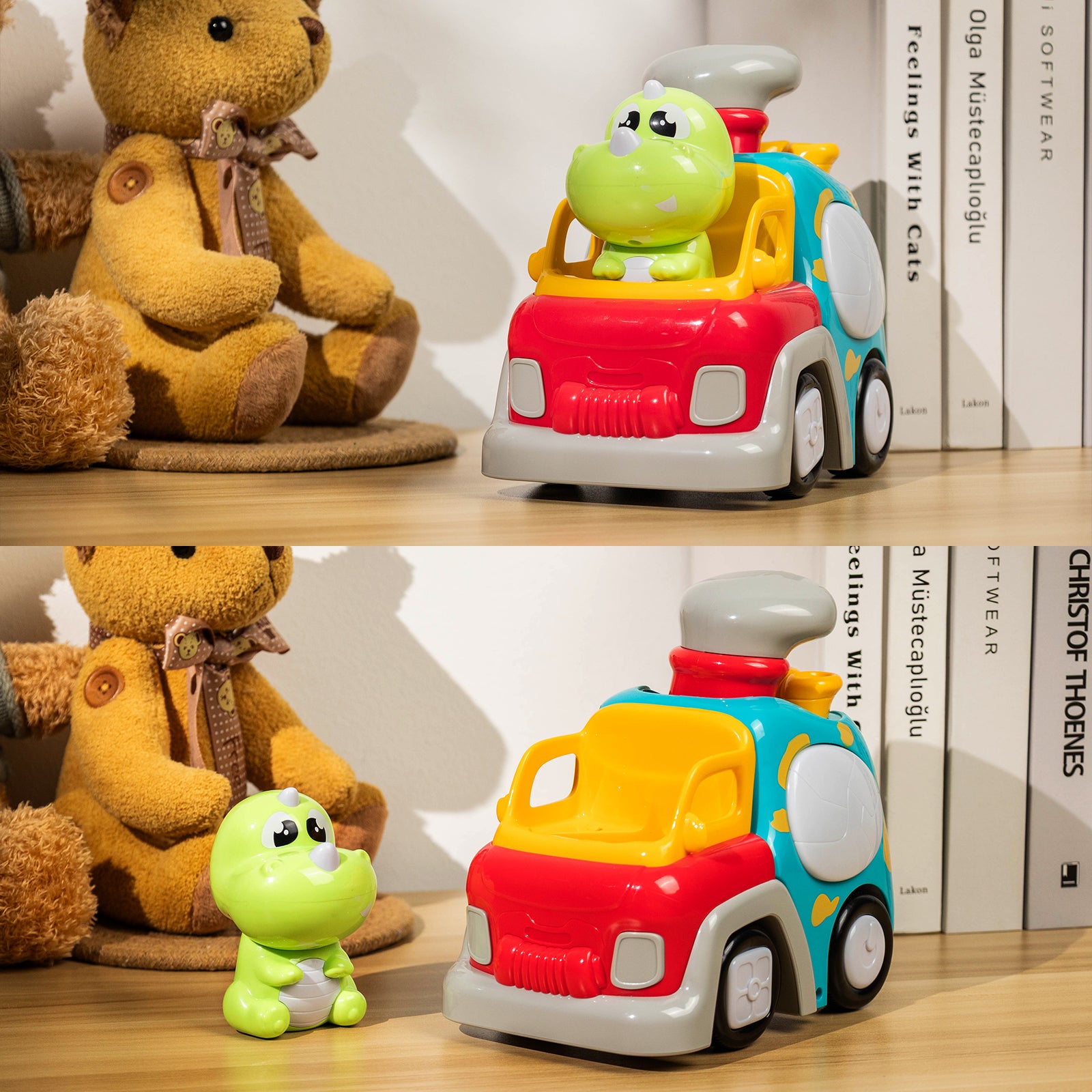 Dinosaur cartoon truck