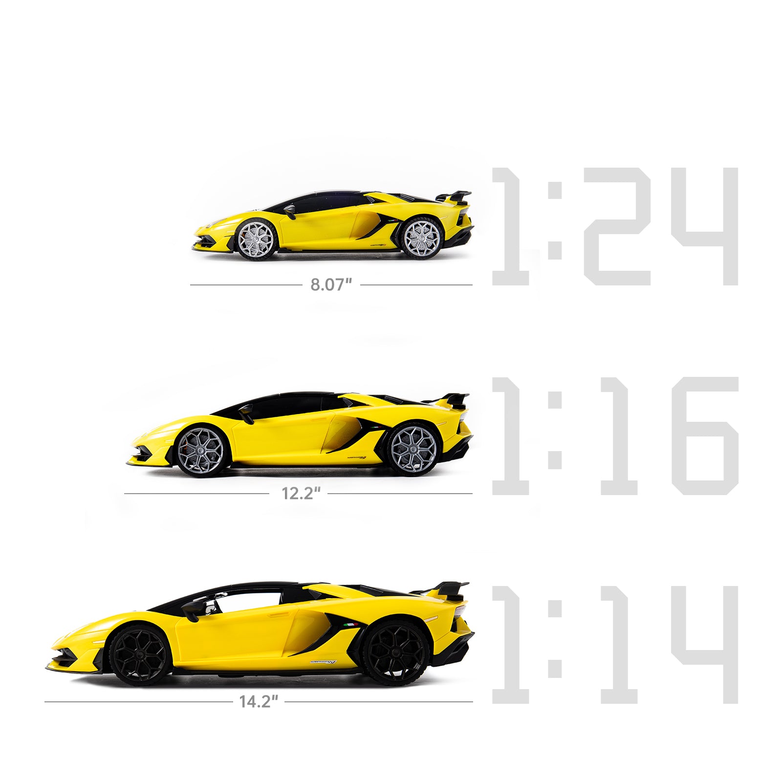 AEROQUEST 1:14 2.4GHz R/C High Speed Licensed Lamborghini Aventador SVJ Roadster - P&C Toys