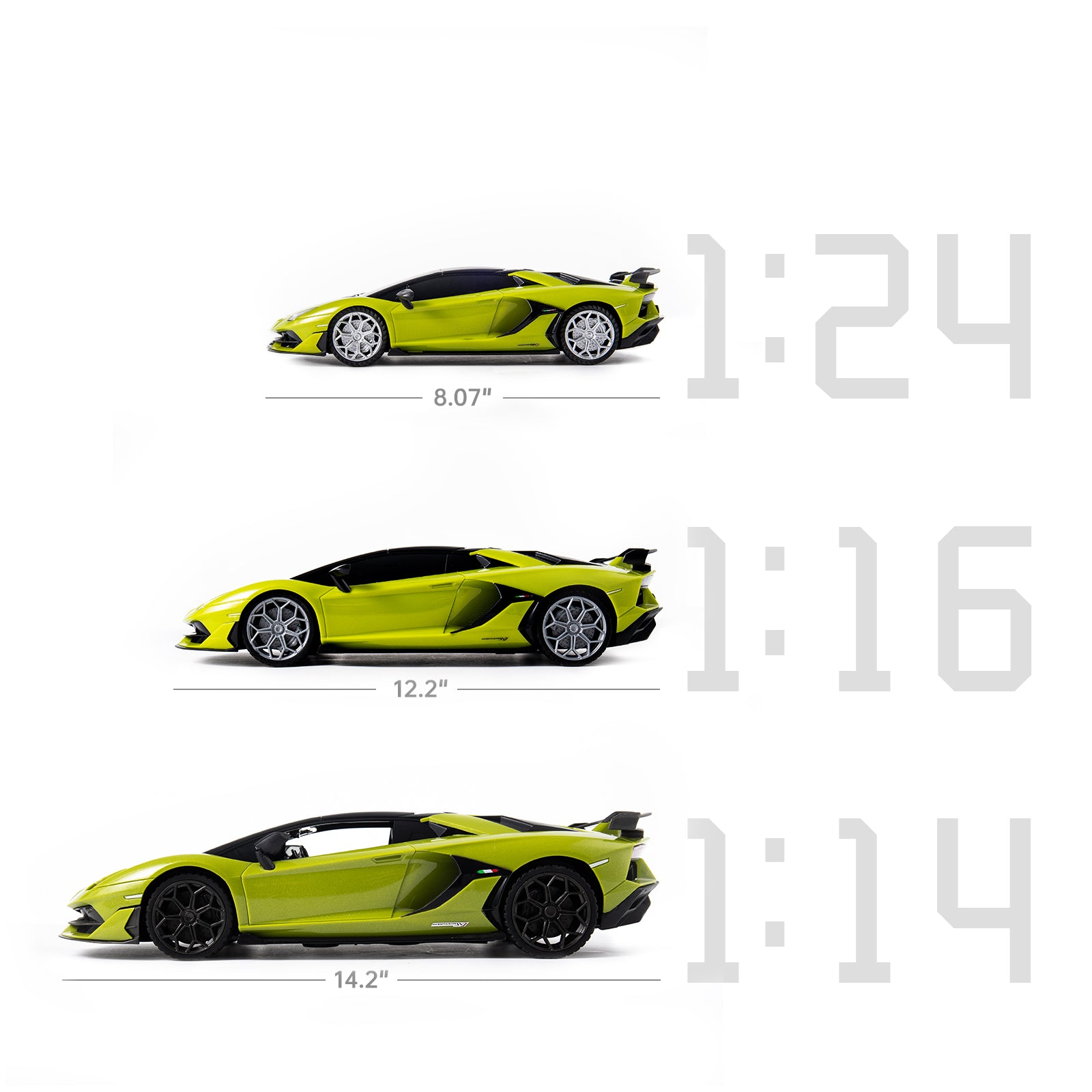 AEROQUEST 1:14 2.4GHz R/C High Speed Licensed Lamborghini Aventador SVJ Roadster - P&C Toys