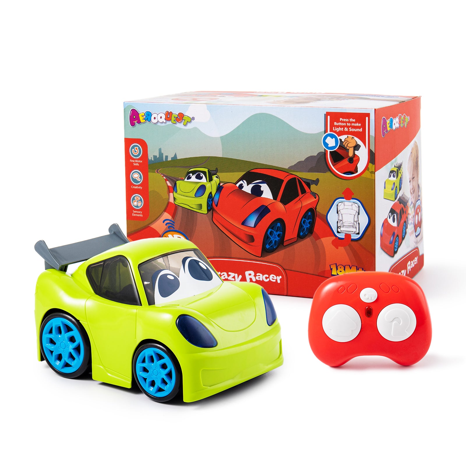 AEROQUEST 2CH I/R Control Sport Car with Light and Sound - P&C Toys