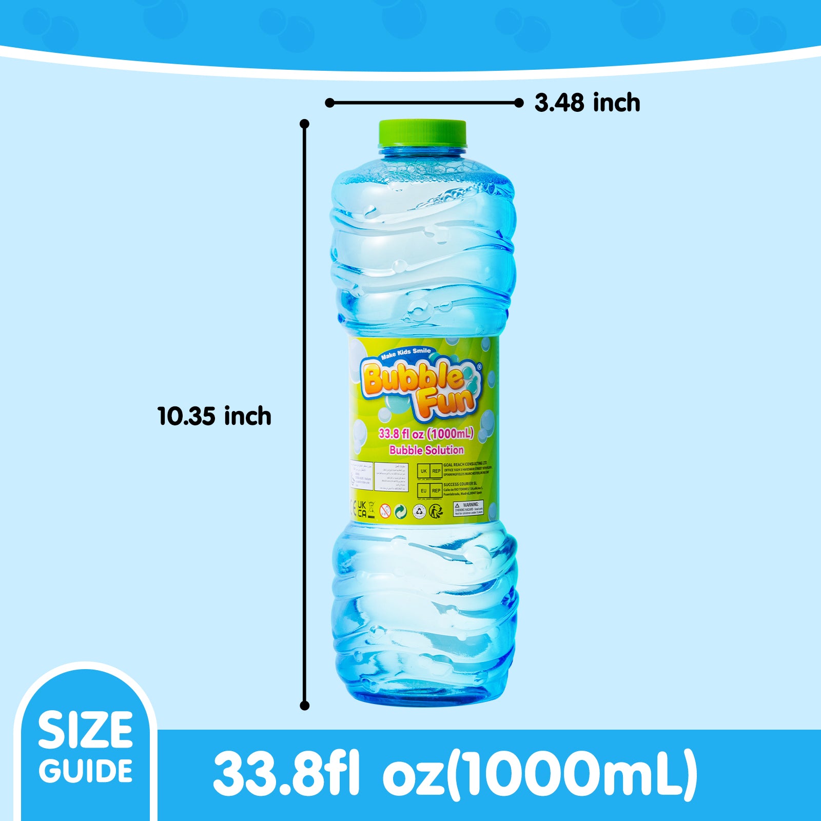 Bubble Fun Bubble Solution 33.8fl oz (1000mL) - P&C Toys