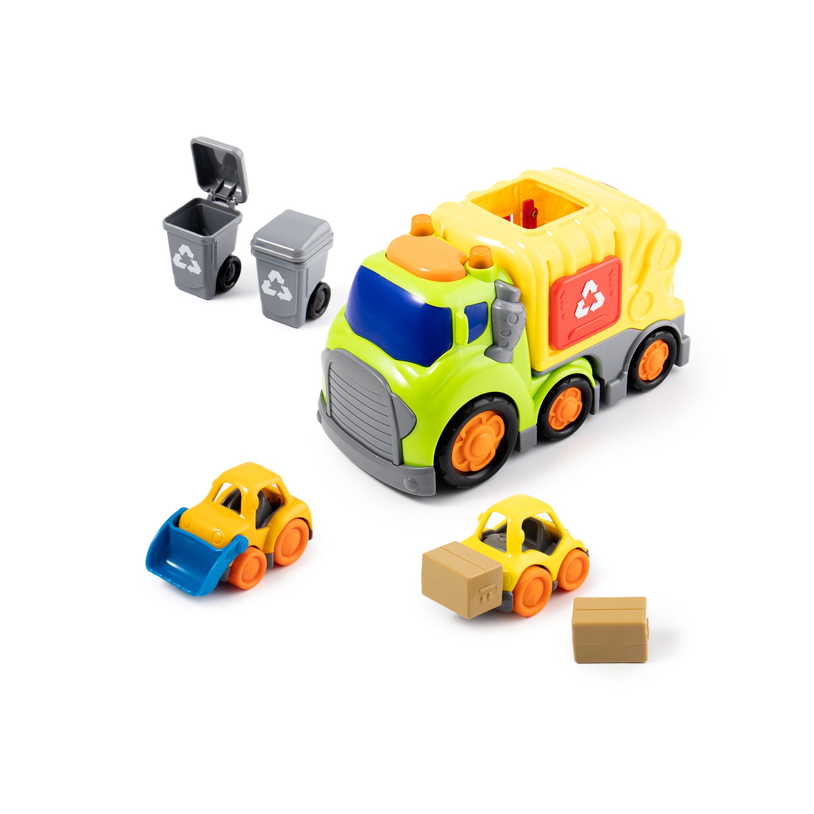 P&C Toys 7.7" Garbage Truck Set - P&C Toys
