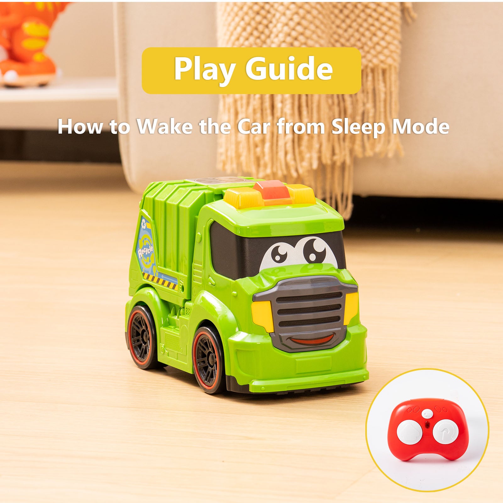 AEROQUEST 2CH I/R Control Garbage Truck with Light and Sound