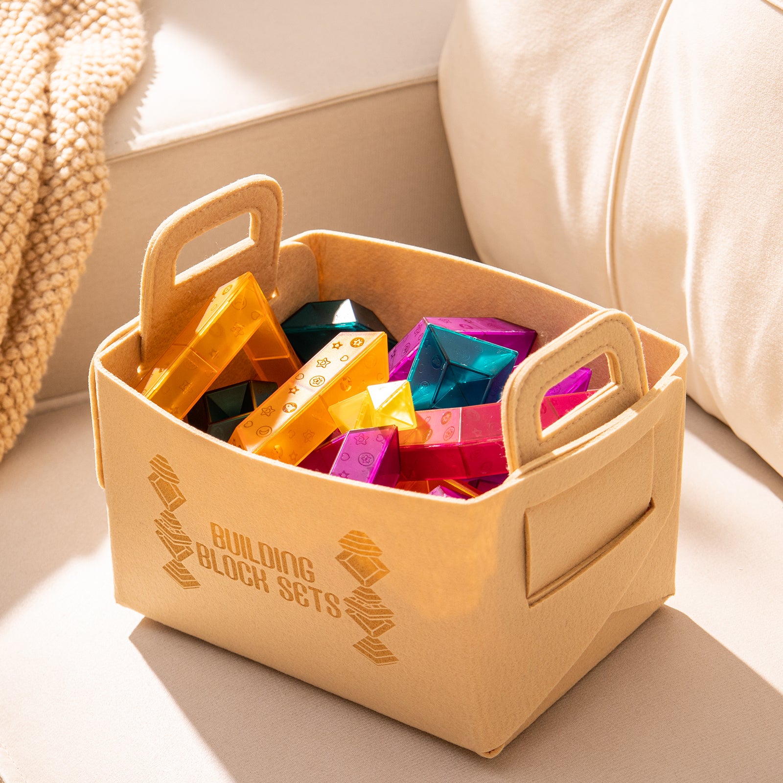 Bubble Fun 30PCS Translucent Building Block Set with Storage Bag