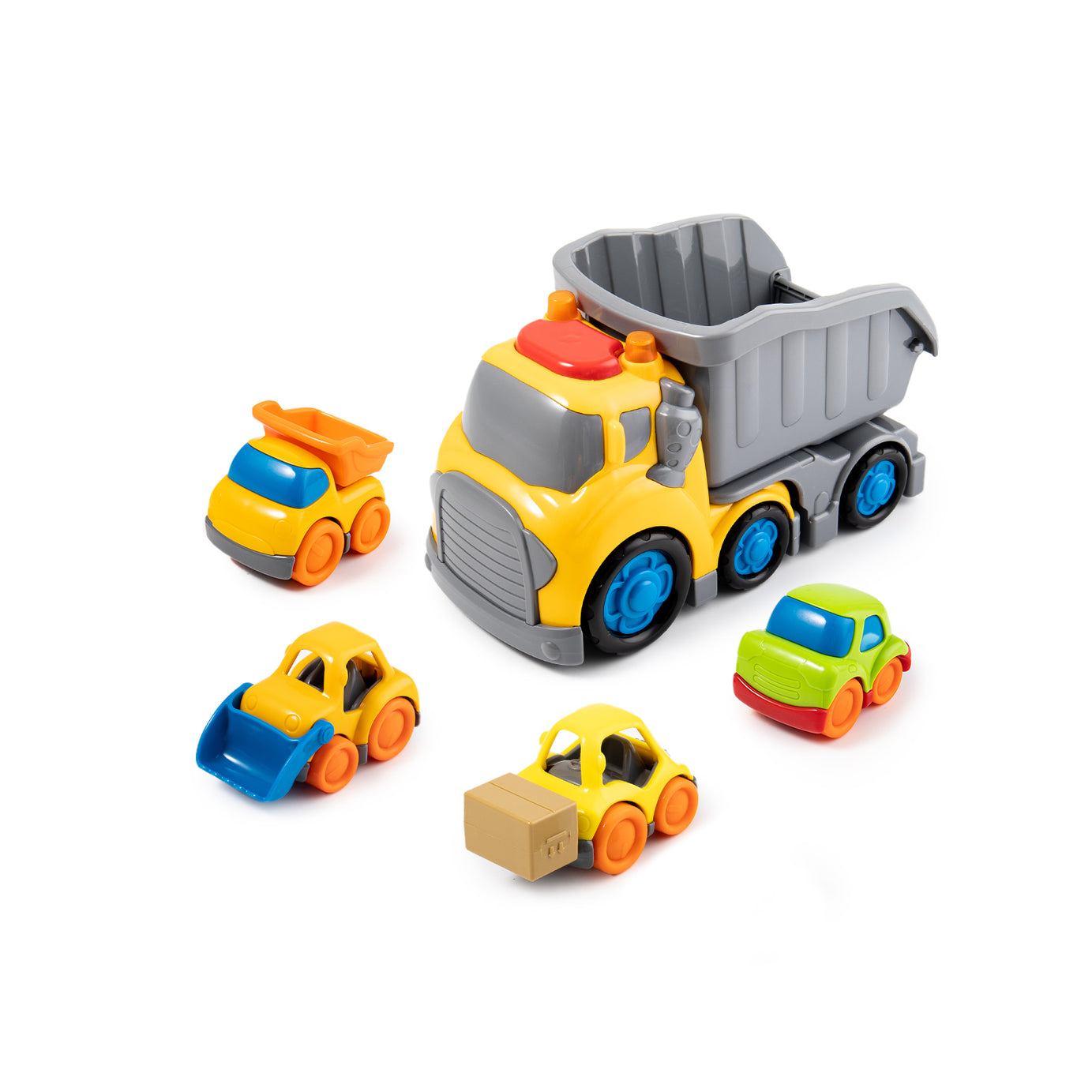 P&C Toys 7.6" Freewheel Dump Truck Set