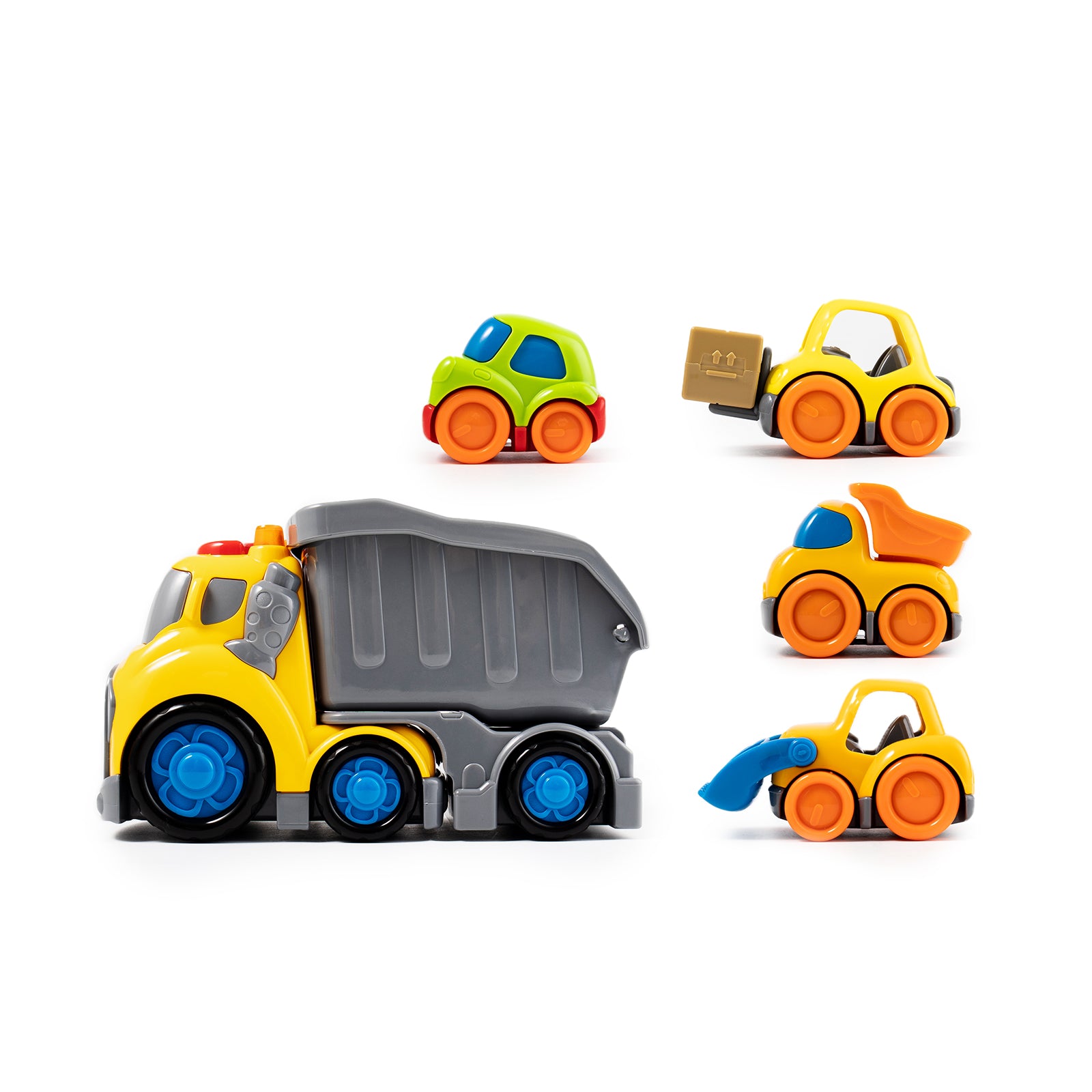 P&C Toys 7.6" Freewheel Dump Truck Set