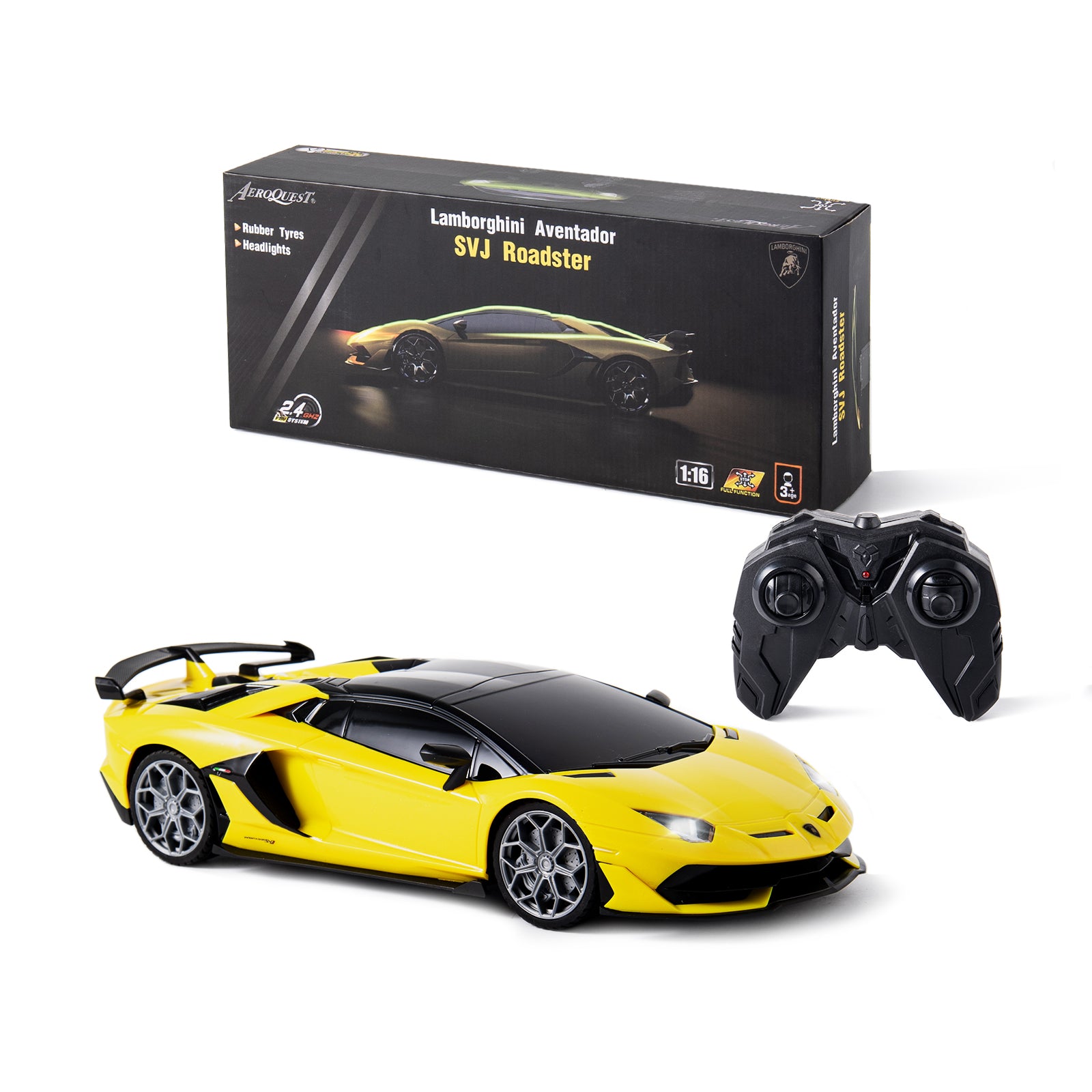 AEROQUEST 1:16 2.4GHz R/C Licensed Lamborghini Aventador SVJ Roadster