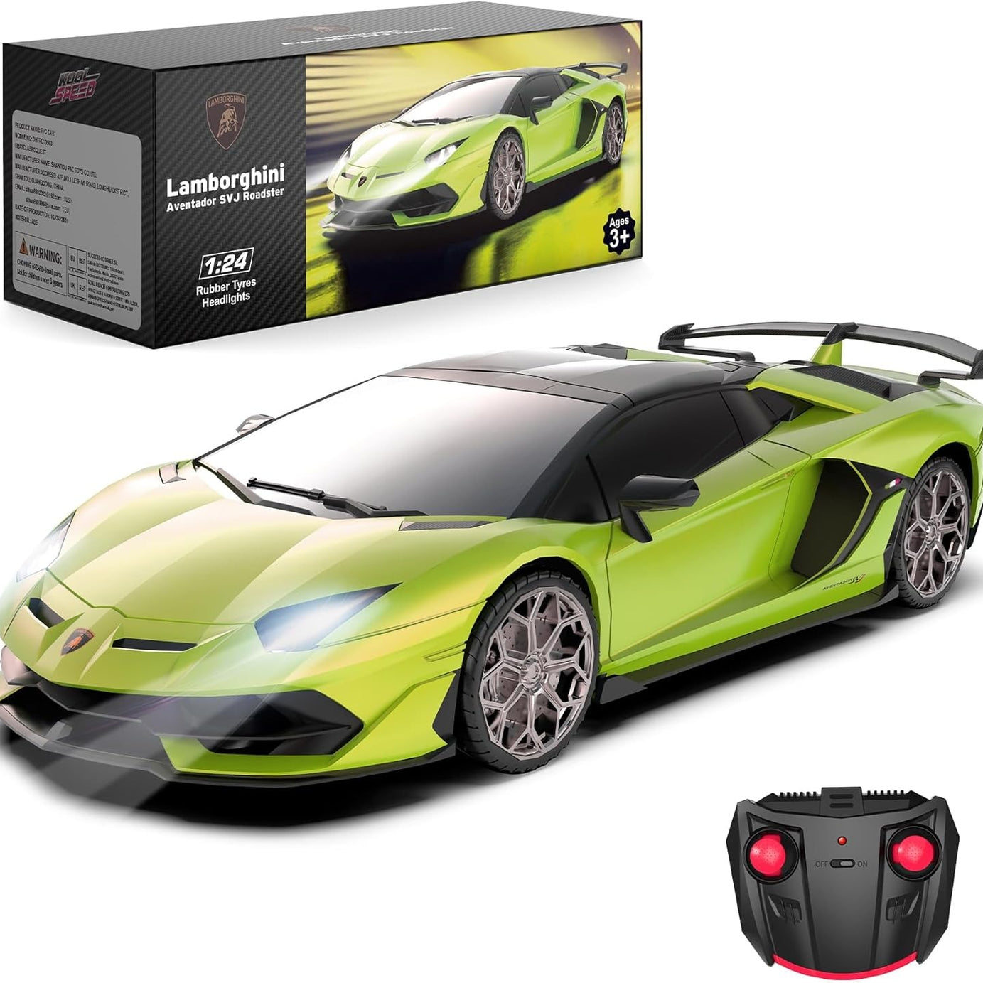 AEROQUEST 1:24 Rechargeable Lamborghini Remote Control Car