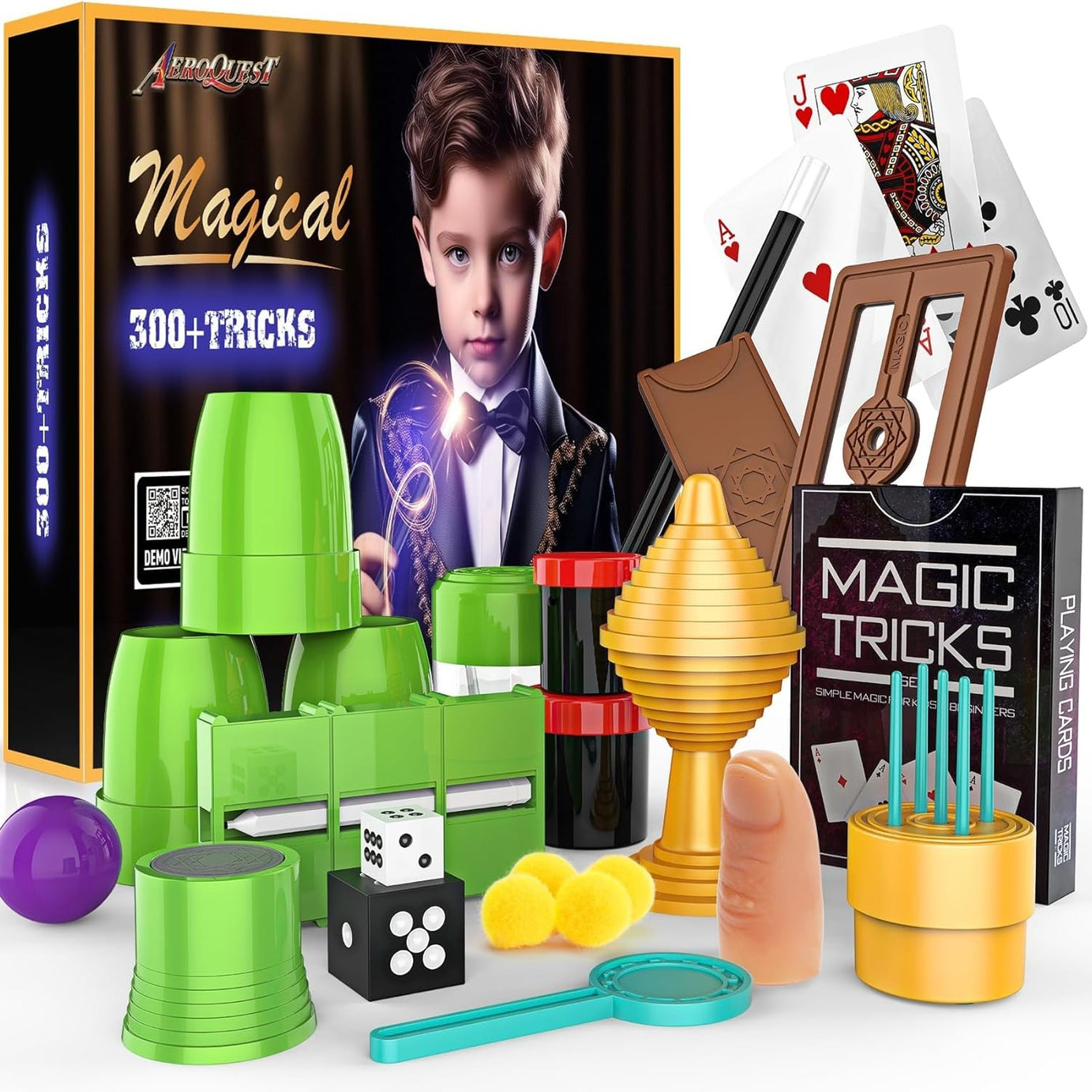 AEROQUEST 100+ Tricks Magic Set for Kids