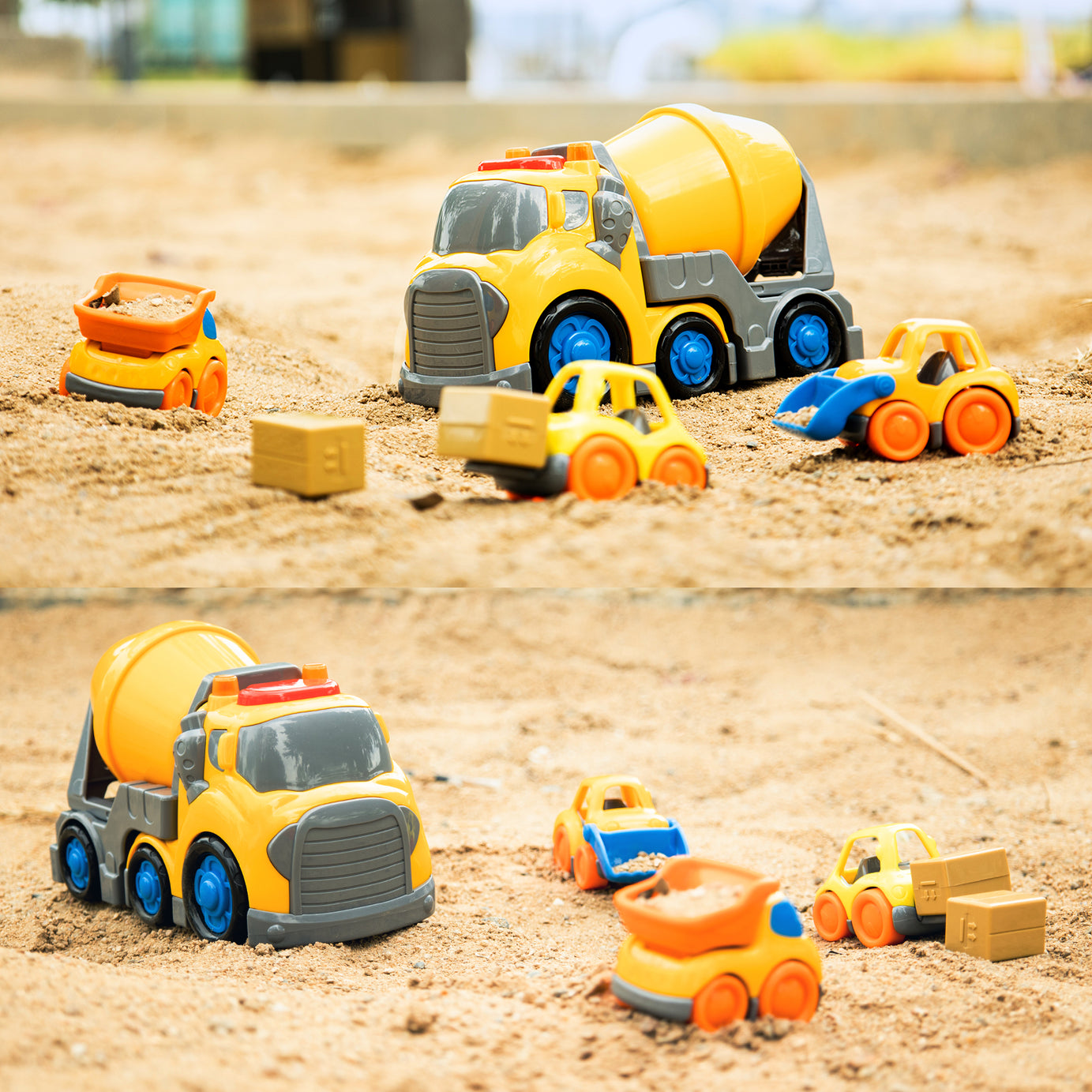 P&C Toys 7.7" Concrete Mixer Truck Set