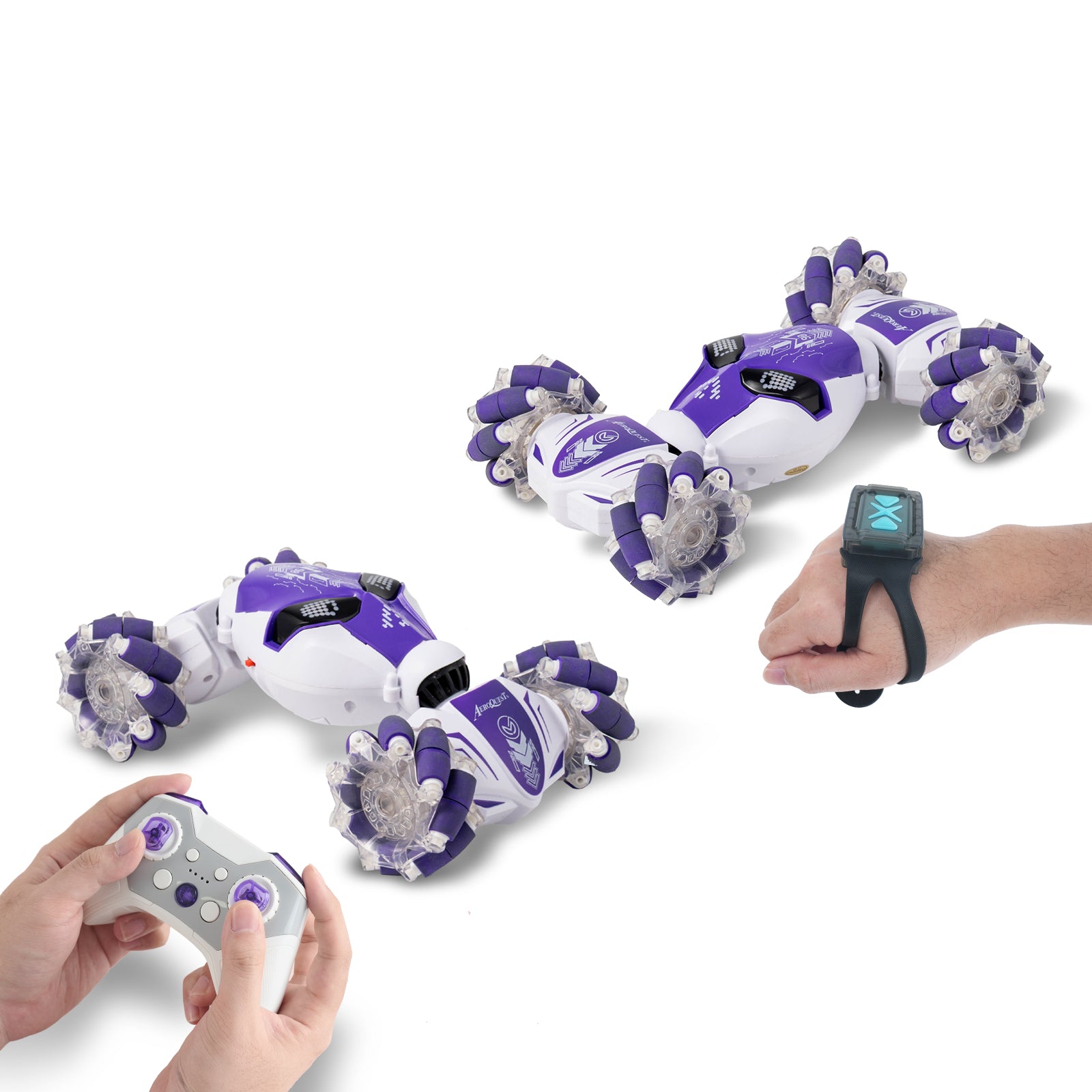 AEROQUEST 2.4GHz 4WD Gesture Sensing RC Stunt Car