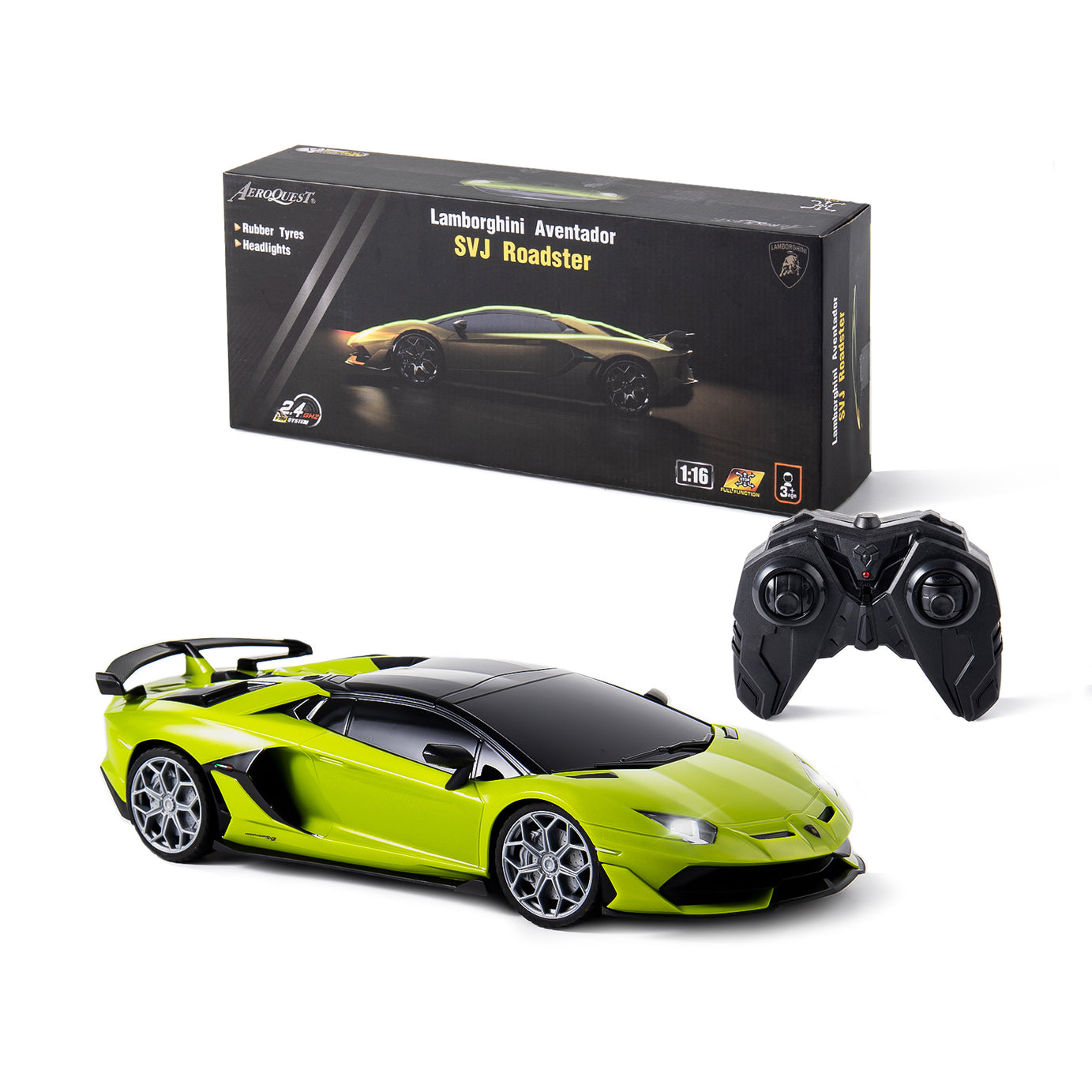 P&C TOYS 1:16 2.4GHz R/C Licensed Lamborghini Aventador SVJ Roadster