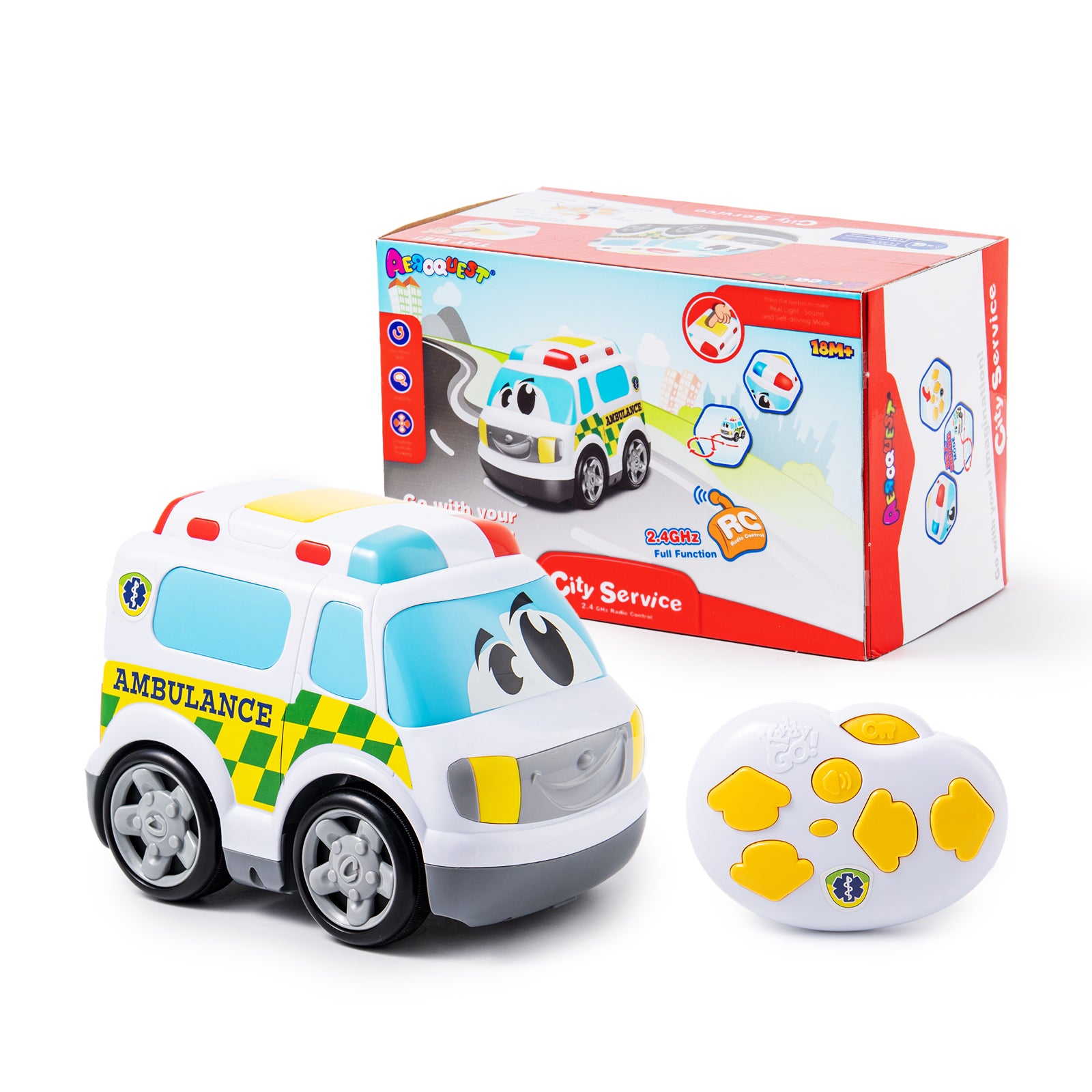  AEROQUEST 2.4GHz R/C Ambulance - P&C Toys 