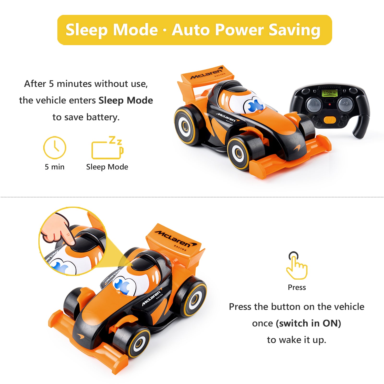  AEROQUEST 2.4GHz R/C Licensed Mclaren Formula Racer - P&C Toys 