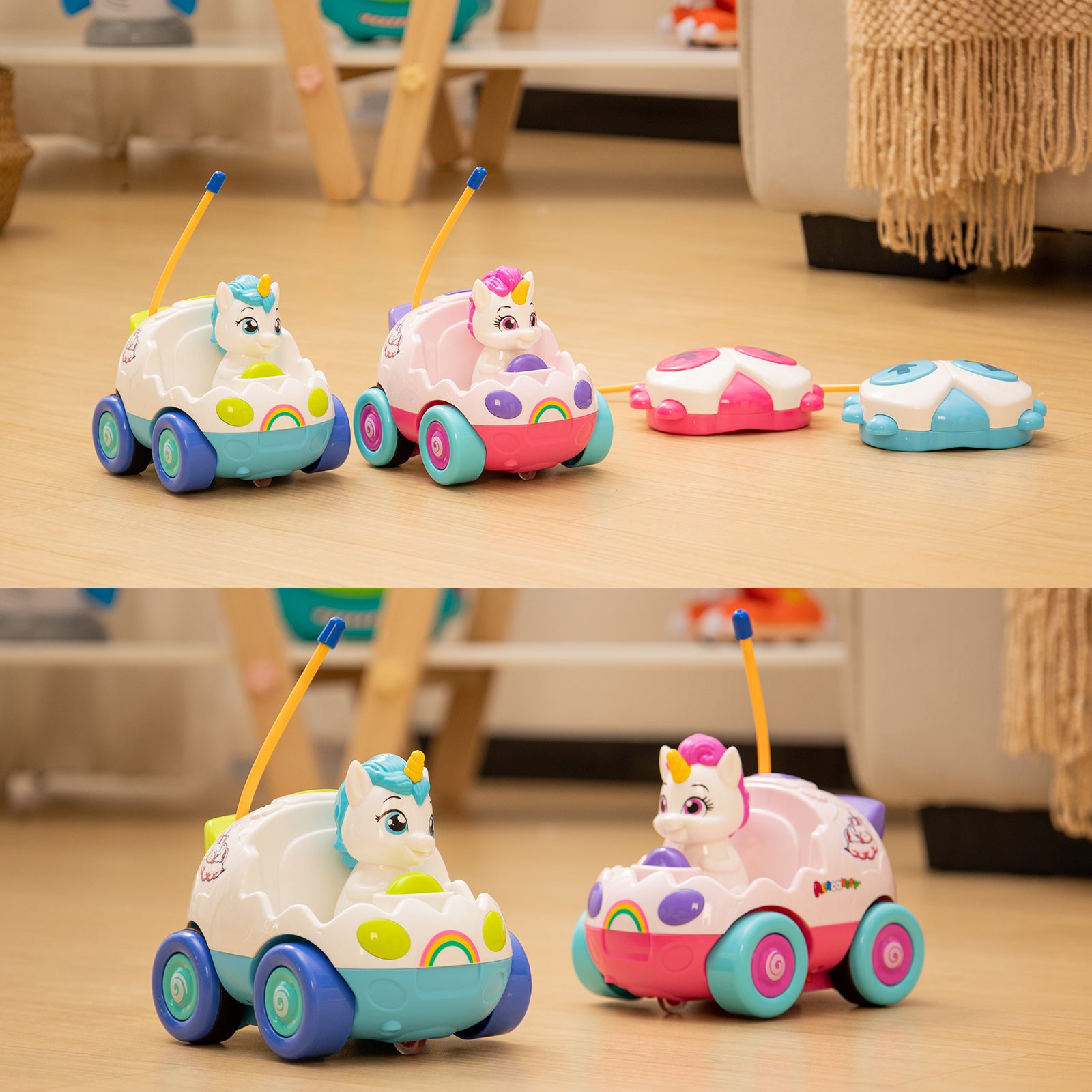  AEROQUEST 2 Pack Unicorn RC Cars - P&C Toys 