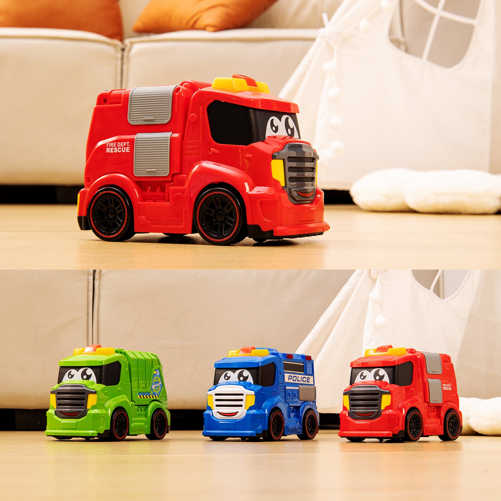  AEROQUEST 2CH I/R Control Fire Engine with Light and Sound - P&C Toys 