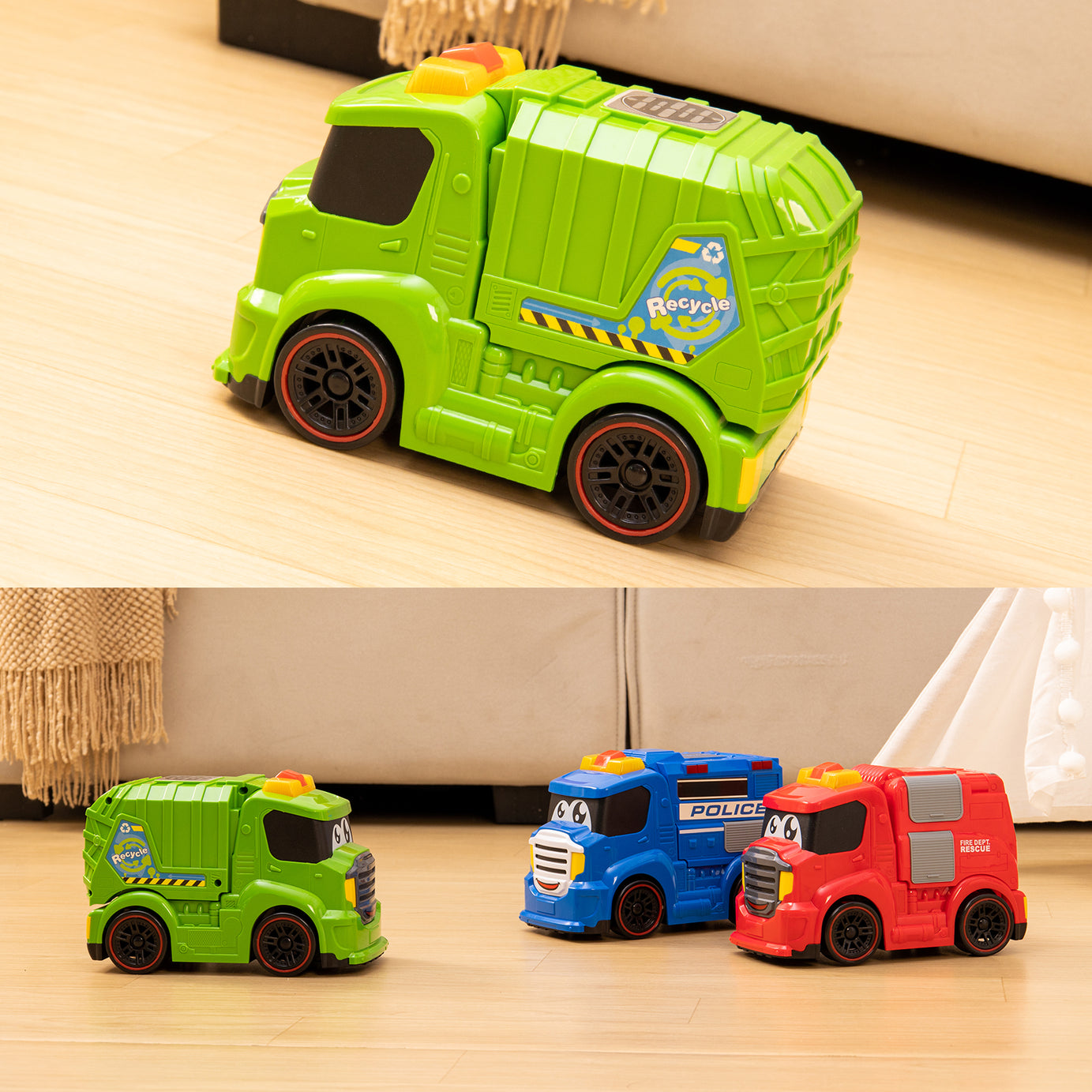  AEROQUEST 2CH I/R Control Garbage Truck with Light and Sound - P&C Toys 