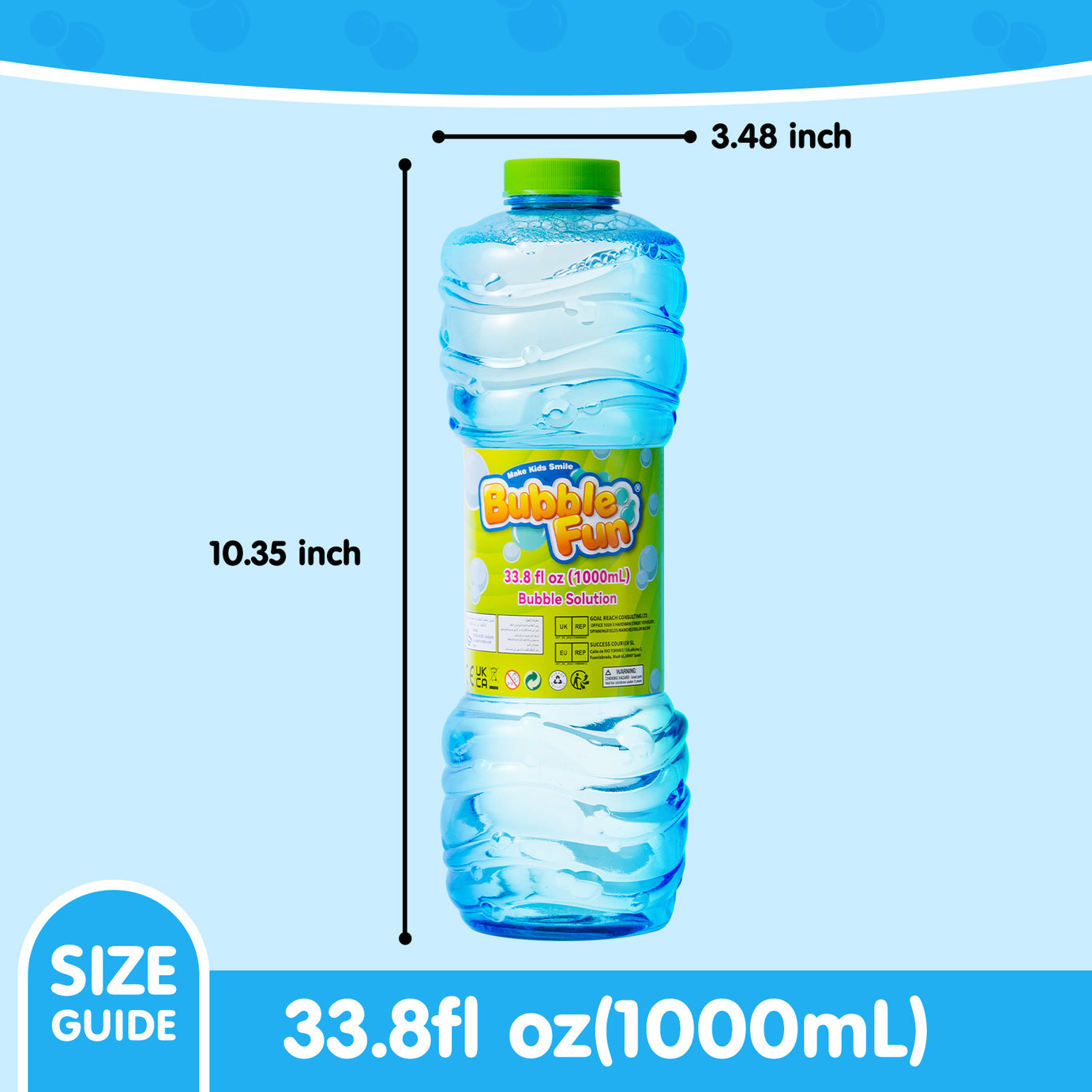  Bubble Fun Bubble Solution 33.8fl oz (1000mL) - P&C Toys 