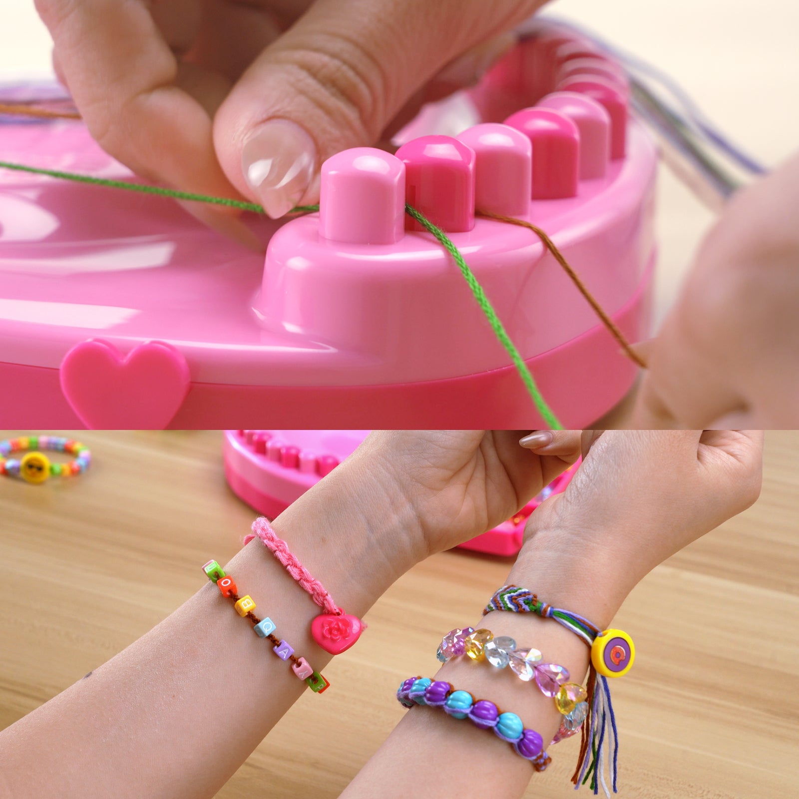  P&C Toys Friendship Bracelet Making Kit - 422 Beads & 20 Threads - P&C Toys 