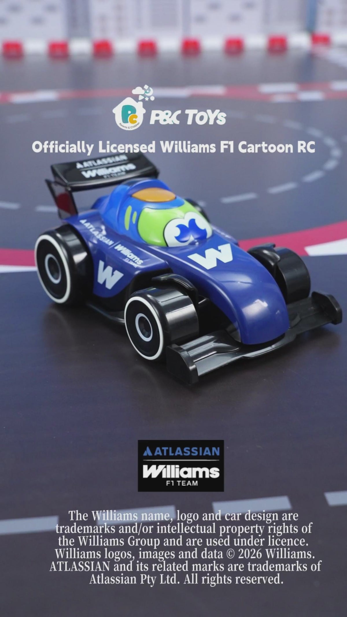 Officially Licensed Williams F1 Cartoon RC