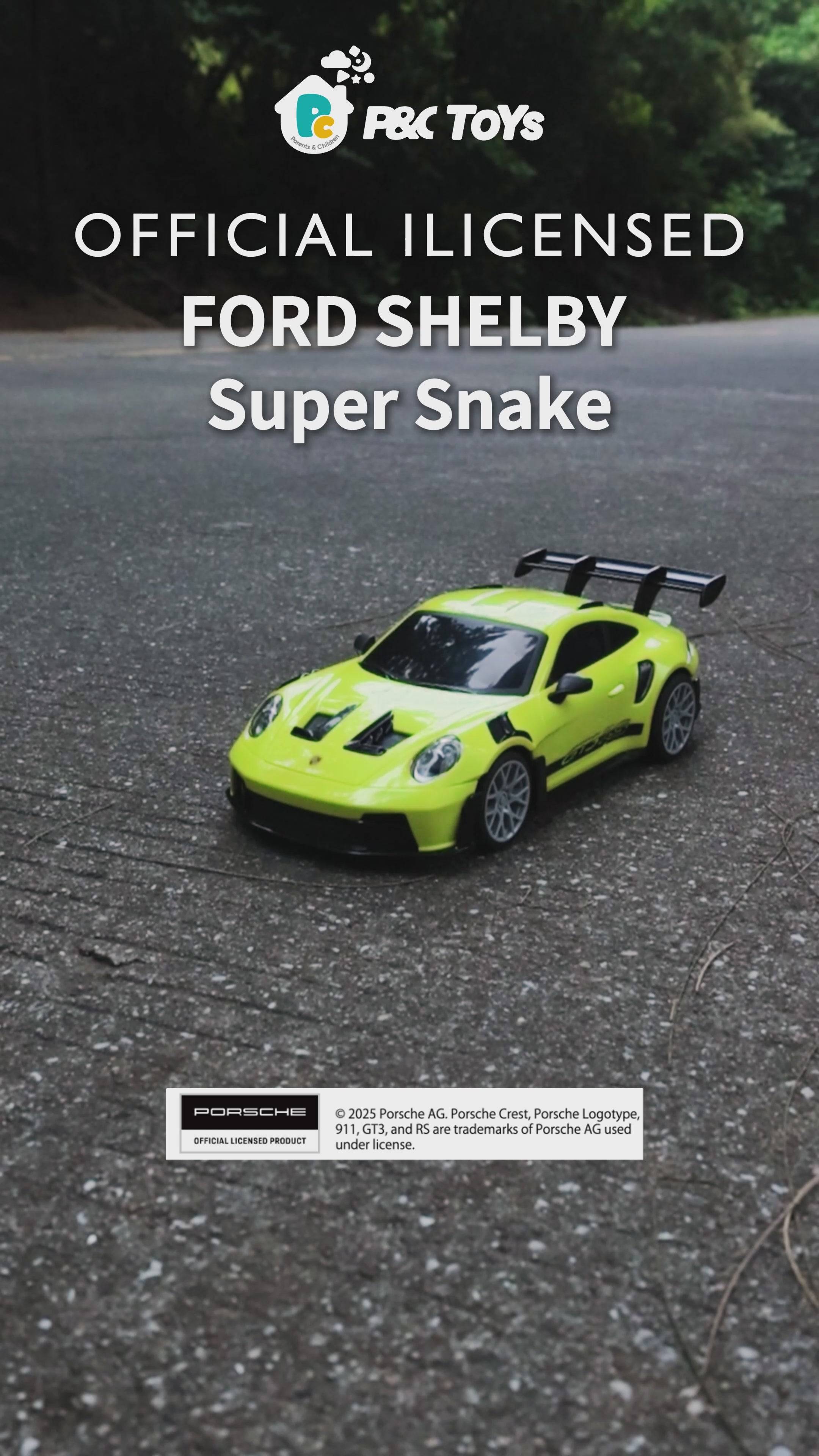 P&C TOYS 1:16 2.4GHz R/C Officially Licensed Porsche 911 GT3 RS
