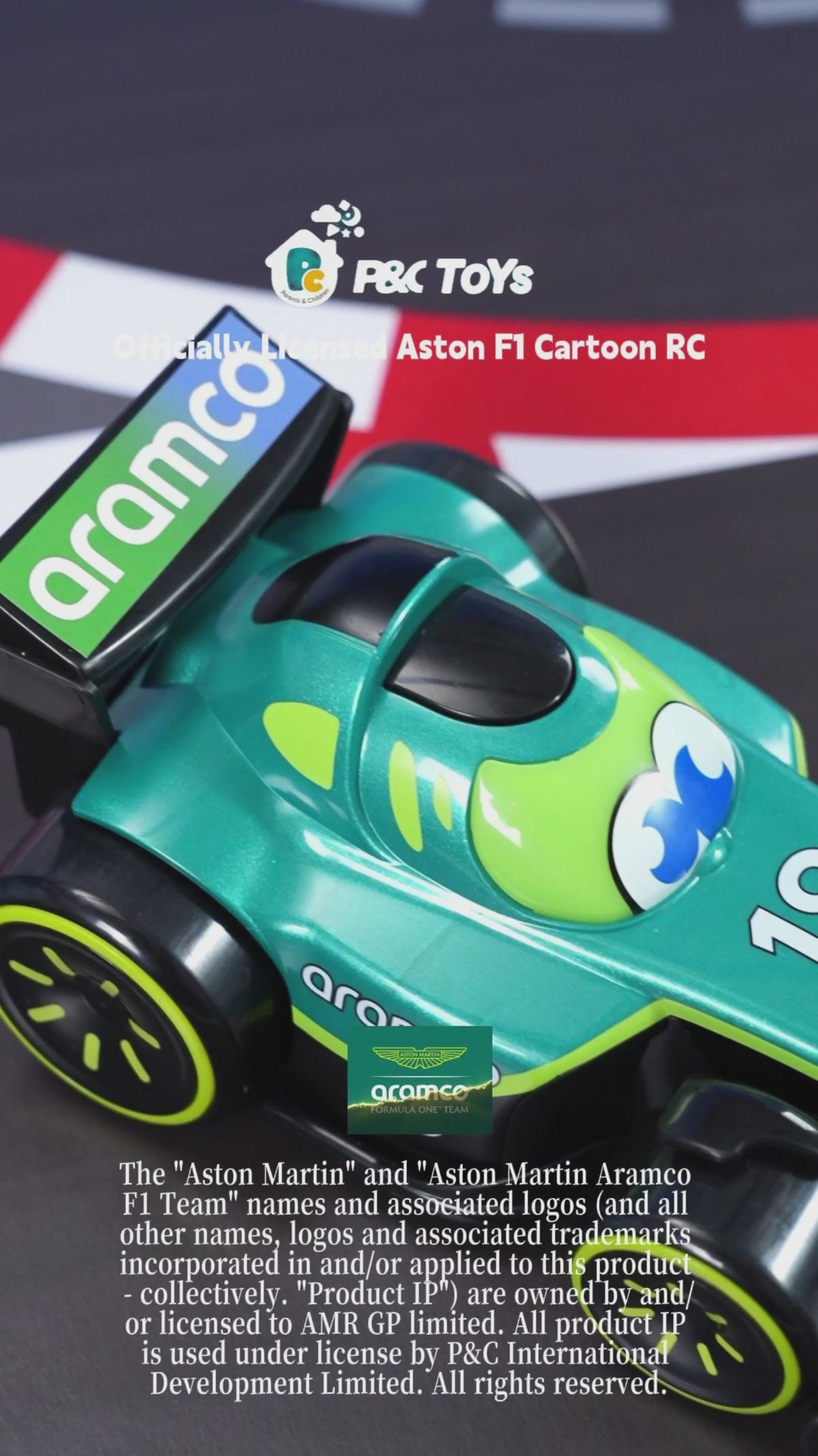 Officially Licensed Aston F1 Cartoon RC