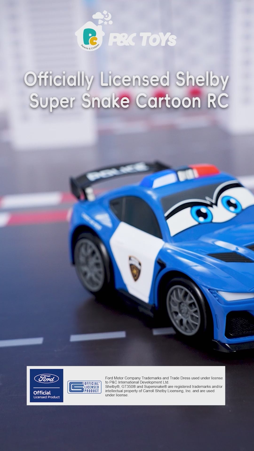 Officially Licensed Shelby Super Snake Cartoon RC