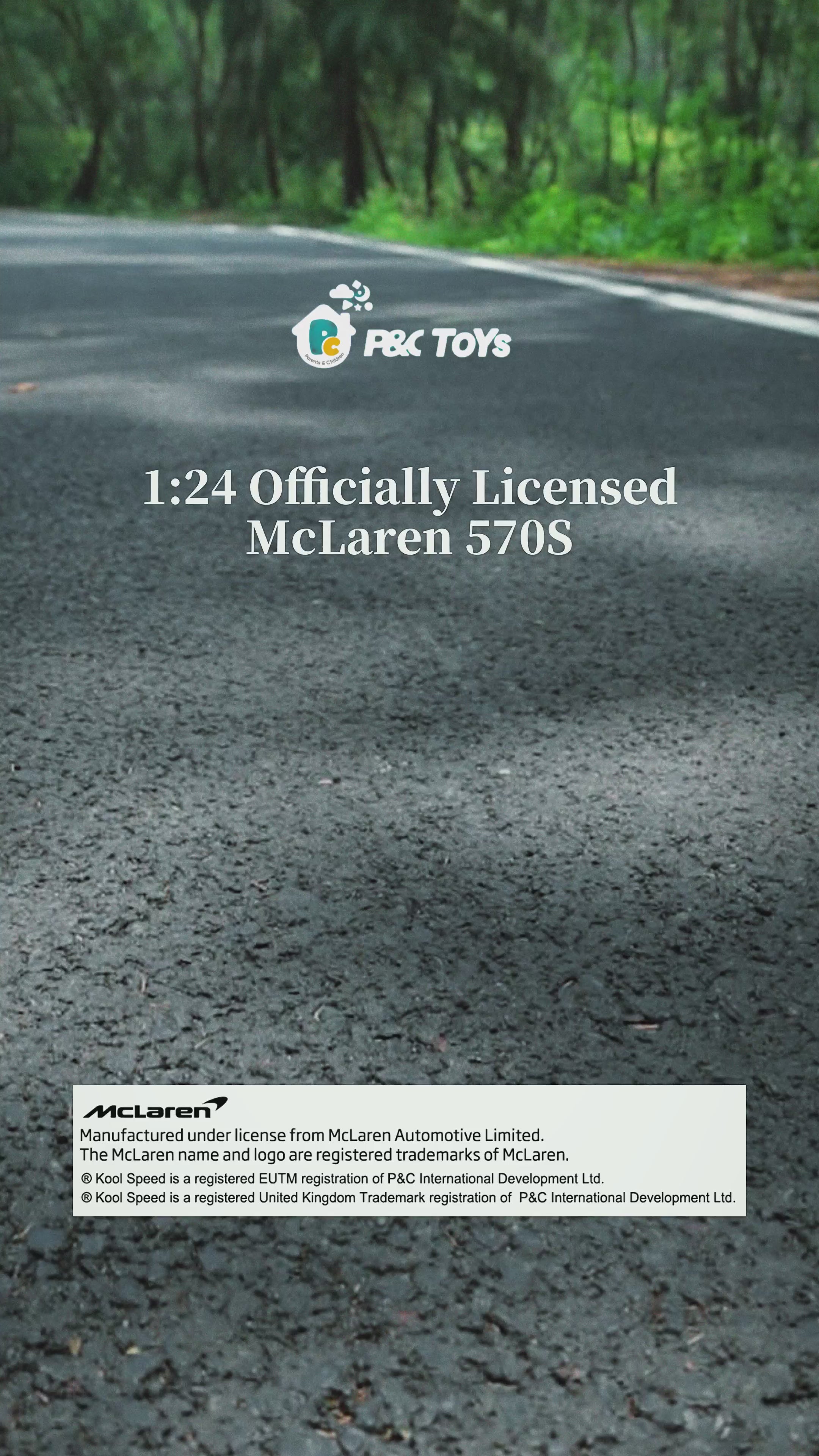 P&C TOYS 1:24 2.4GHz R/C Officially Licensed McLaren 570S