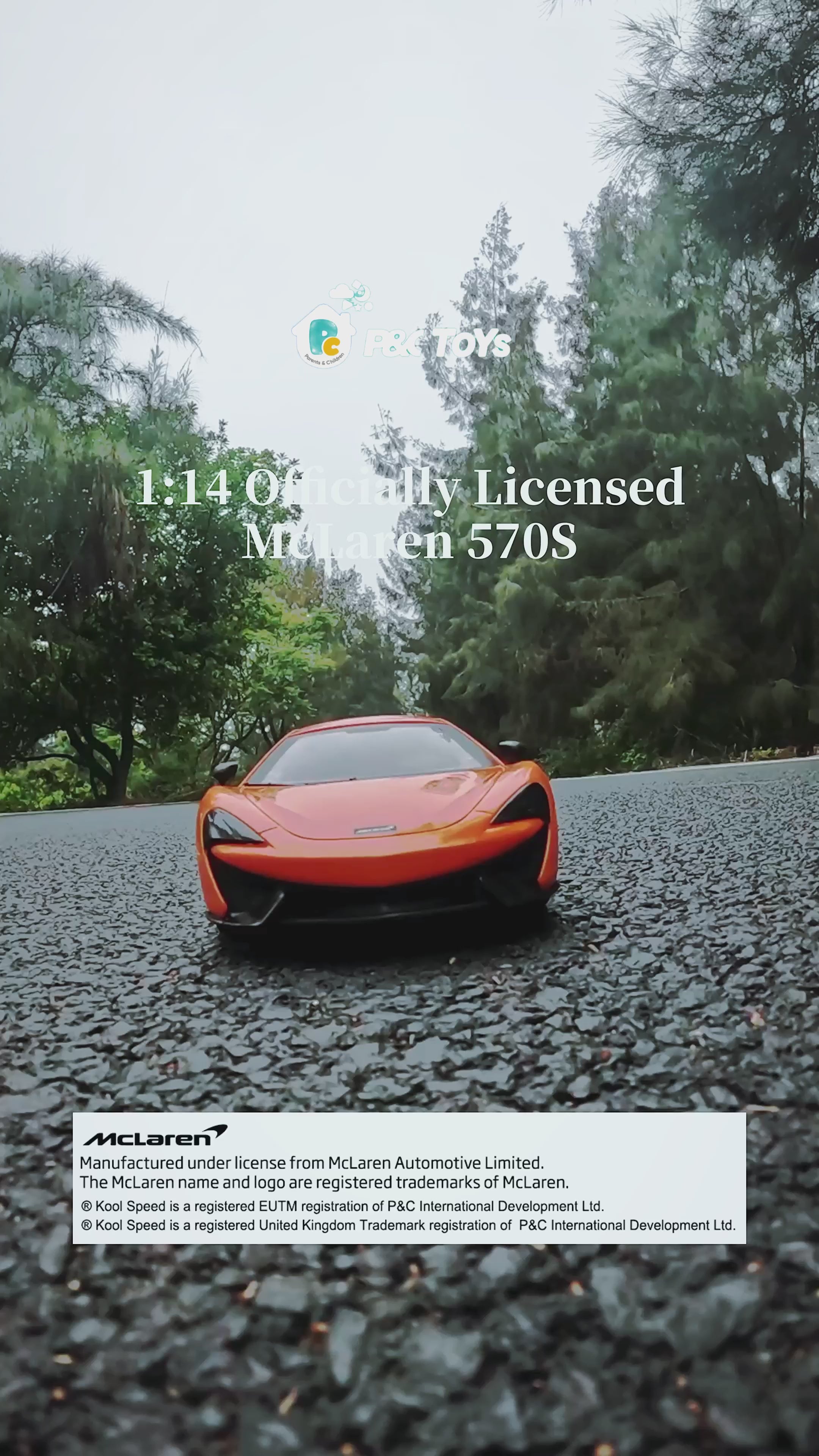 P&C TOYS 1: 14 2.4GHz R/C Officially Licensed McLaren 570S
